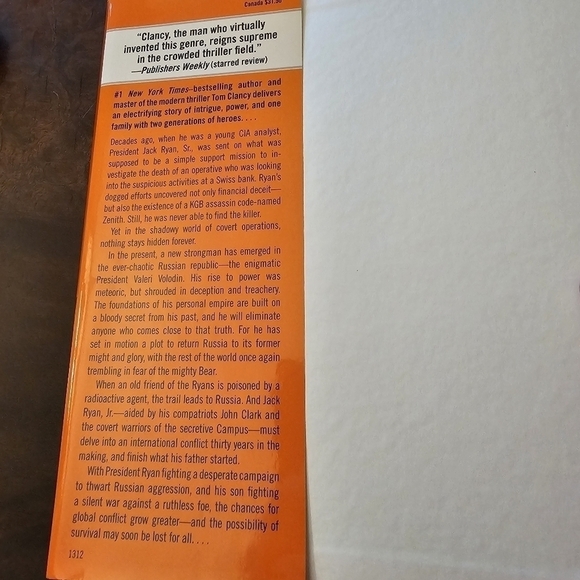 Command Authority Novel by Mark Greaney and Tom Clancy, Hardcover, Pre-owned - Picture 5 of 11